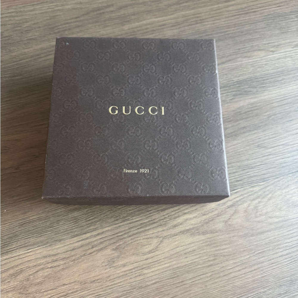 Gucci Dark Brown Embossed Logo gift Box